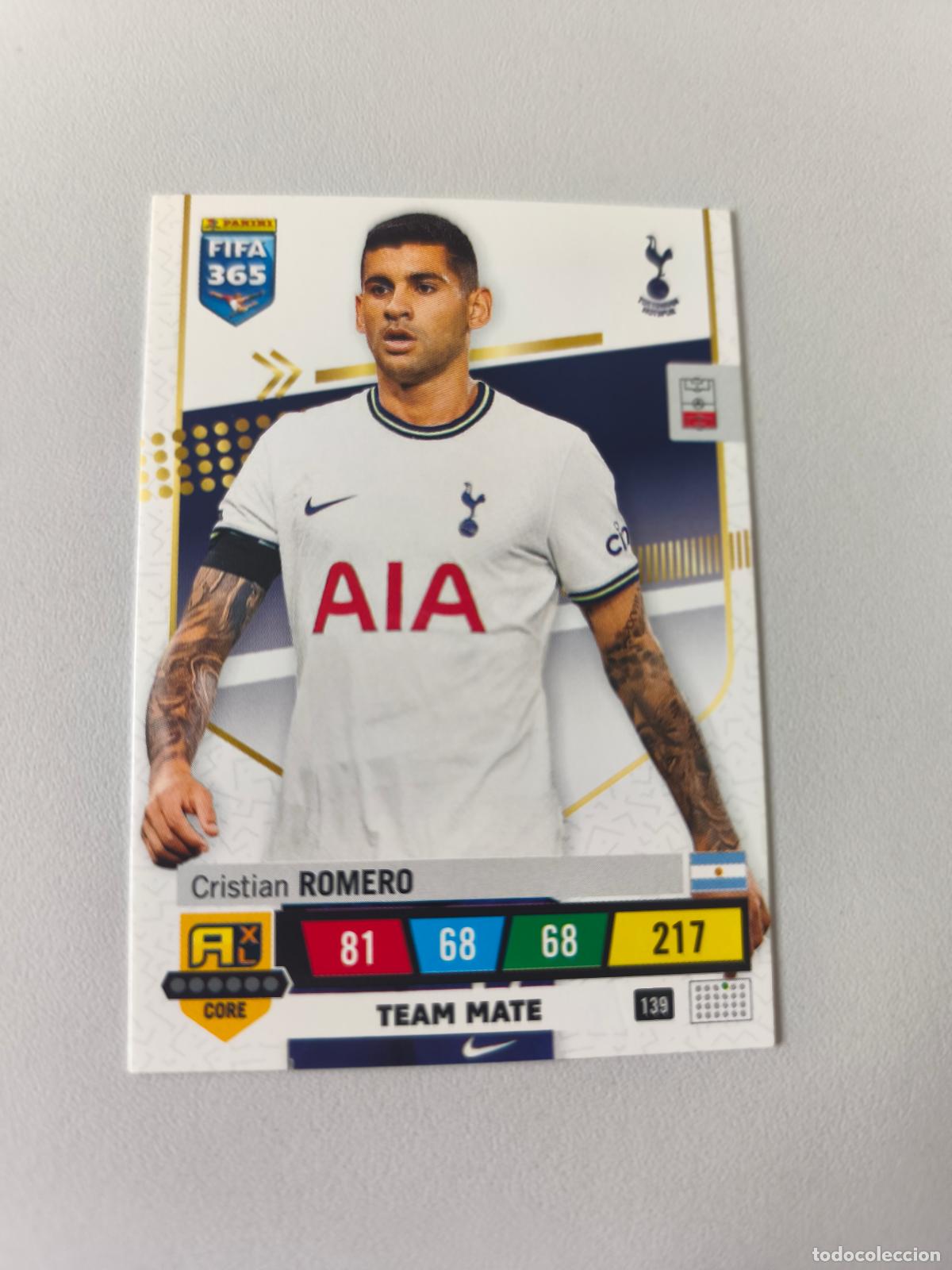 Fu&szlig;ball-Sticker: FIFA 365 ADRENALYN XL 2023 CRISTIAN ROMERO 139 ALB FIFA