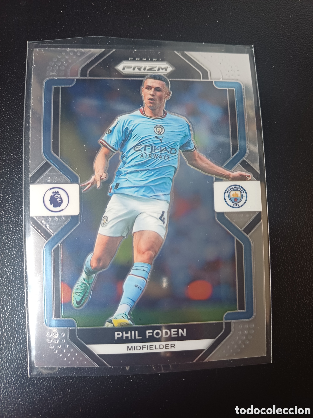 Cromos de F&uacute;tbol: #001 PHIL FODEN MANCHESTER CITY PANINI PRIZM PREMIER LEAGUE 2022-23