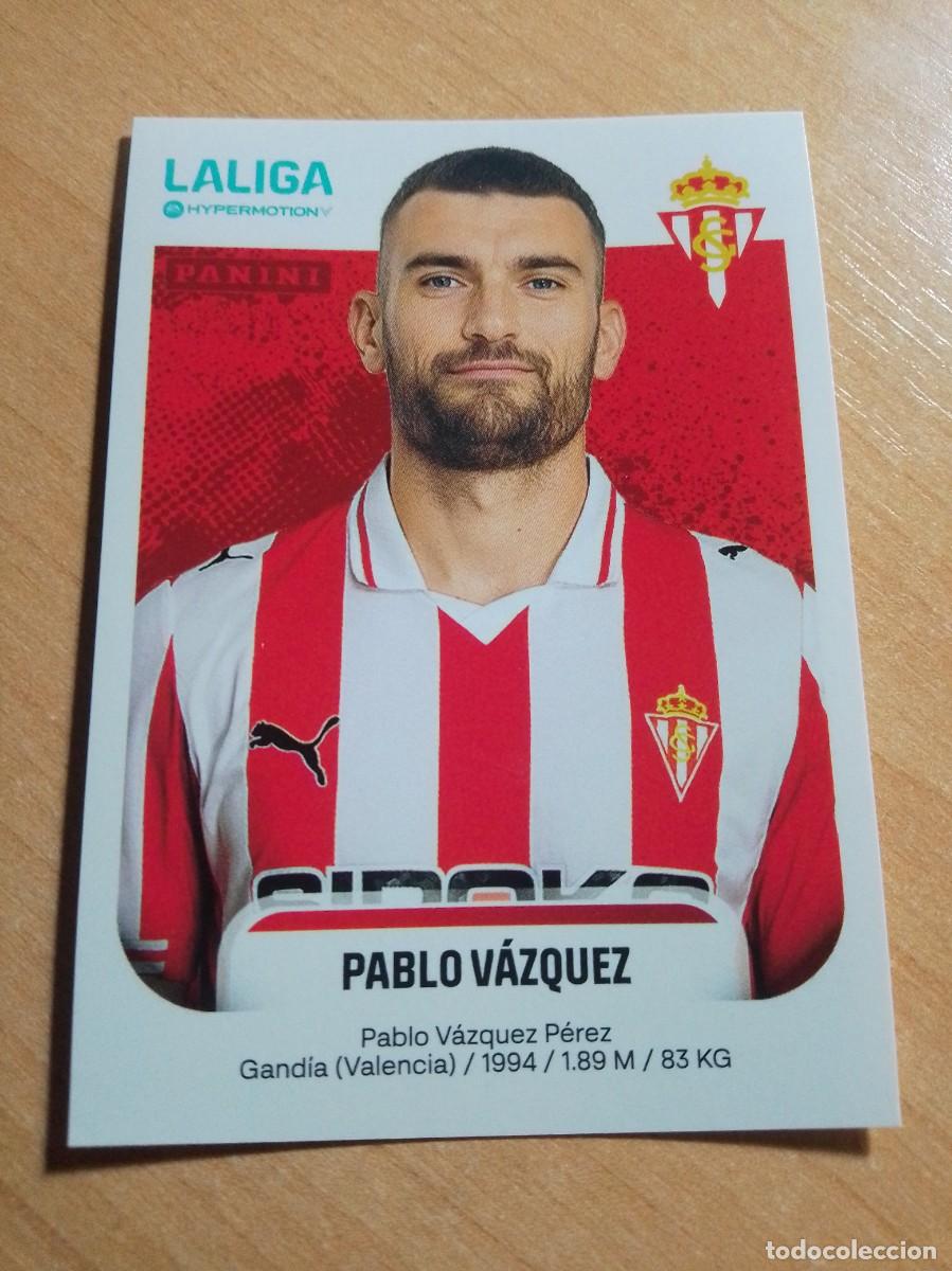Cromos de F&uacute;tbol: 369 PABLO VAZQUEZ DEL SPORTING DE GIJON 2&ordf; DIVISION HYPERMOTION 25 26 PANINI 2025 2026 NUEVO