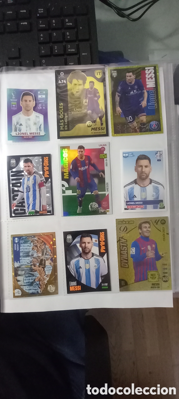 Cromos de F&uacute;tbol: Lote 9 cromos MESSI PANINI megacracks...