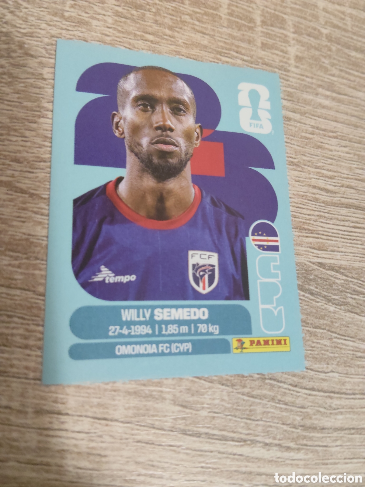 Cromos de F&uacute;tbol: Panini mundial 2026 CPV 19 Willy Semedo Cabo Verde