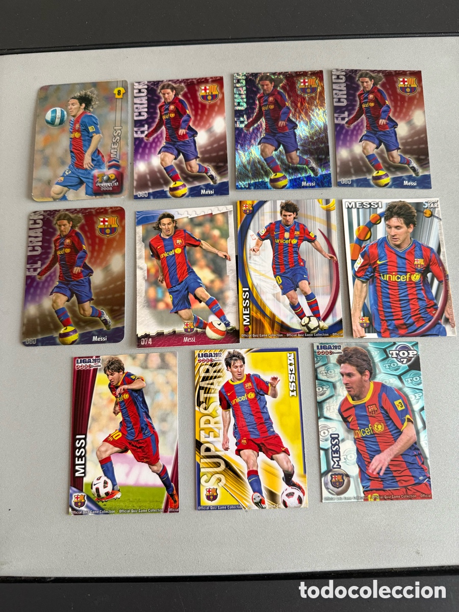 Cromos de F&uacute;tbol: Lote. MESSI. 11 Cromos. MUNDICROMO