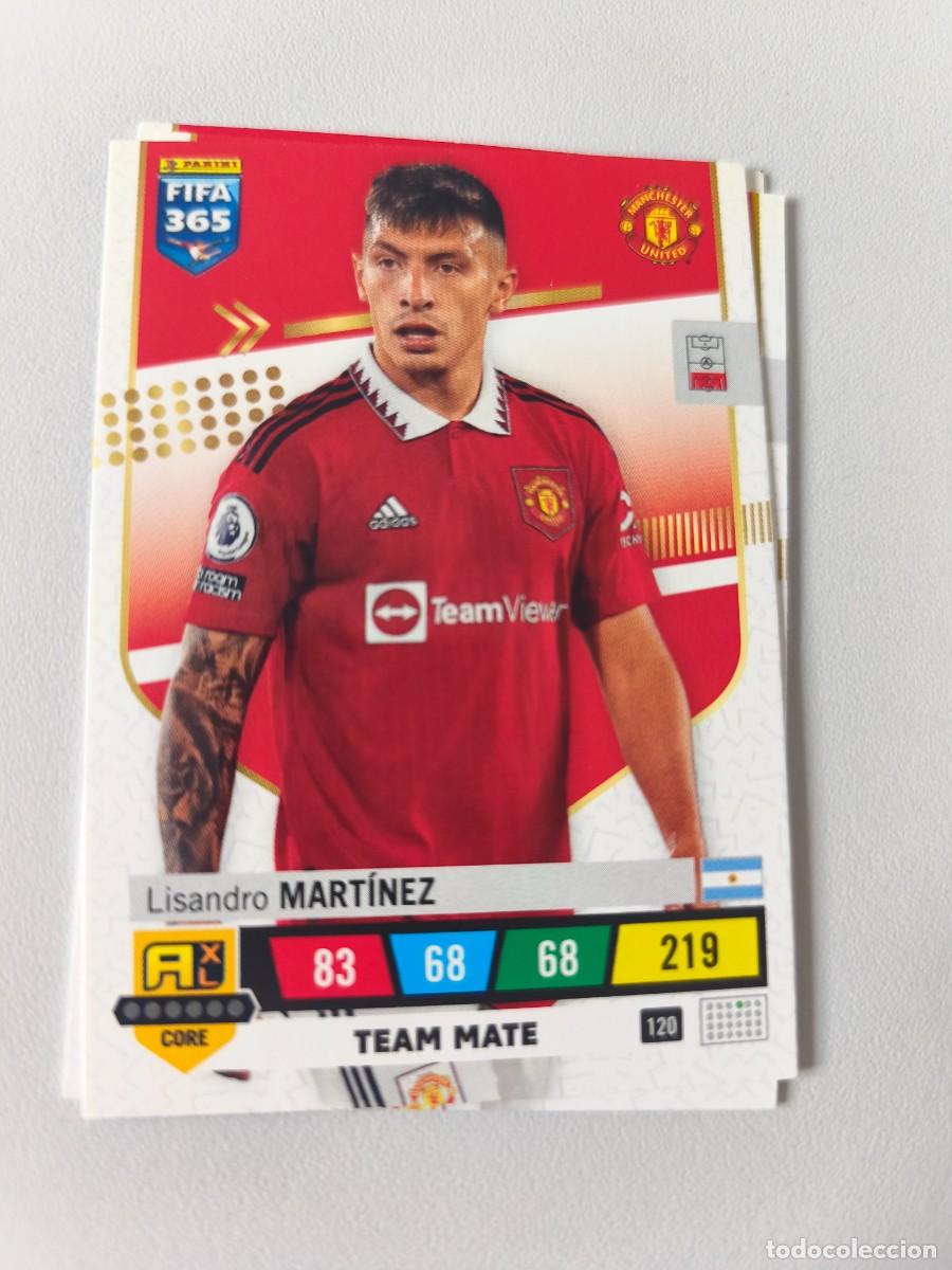 Cromos de F&uacute;tbol: FIFA 365 ADRENALYN XL 2023 LISANDRO MARTINEZ 120 ALB FIFA