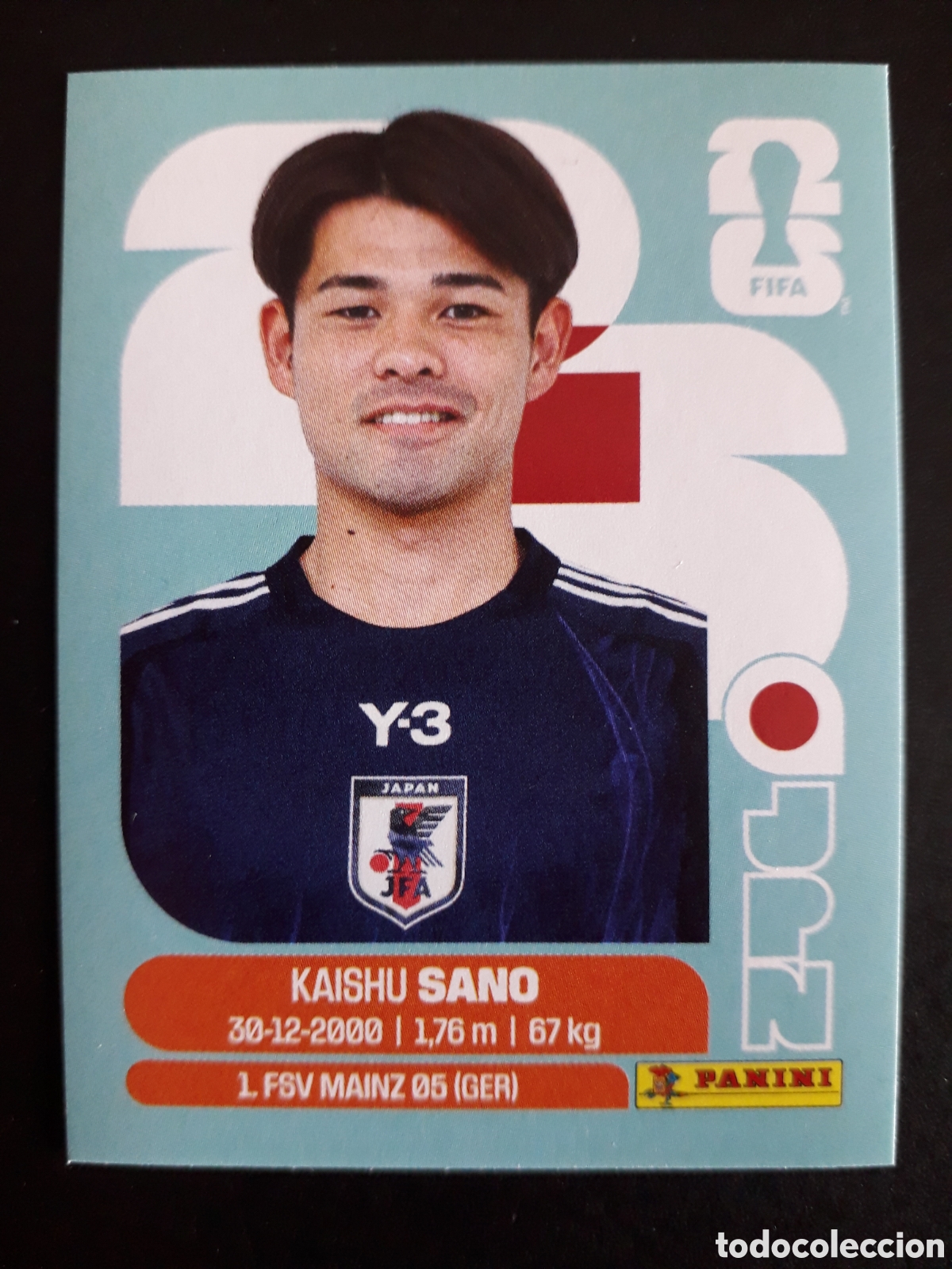 Fu&szlig;ball-Sticker: SANO JAP&Oacute;N JPN 8 MUNDIAL F&Uacute;TBOL 2026 FIFA WORLD CUP PANINI SIN PEGAR PEDIDO M&Iacute;NIMO 3&euro;
