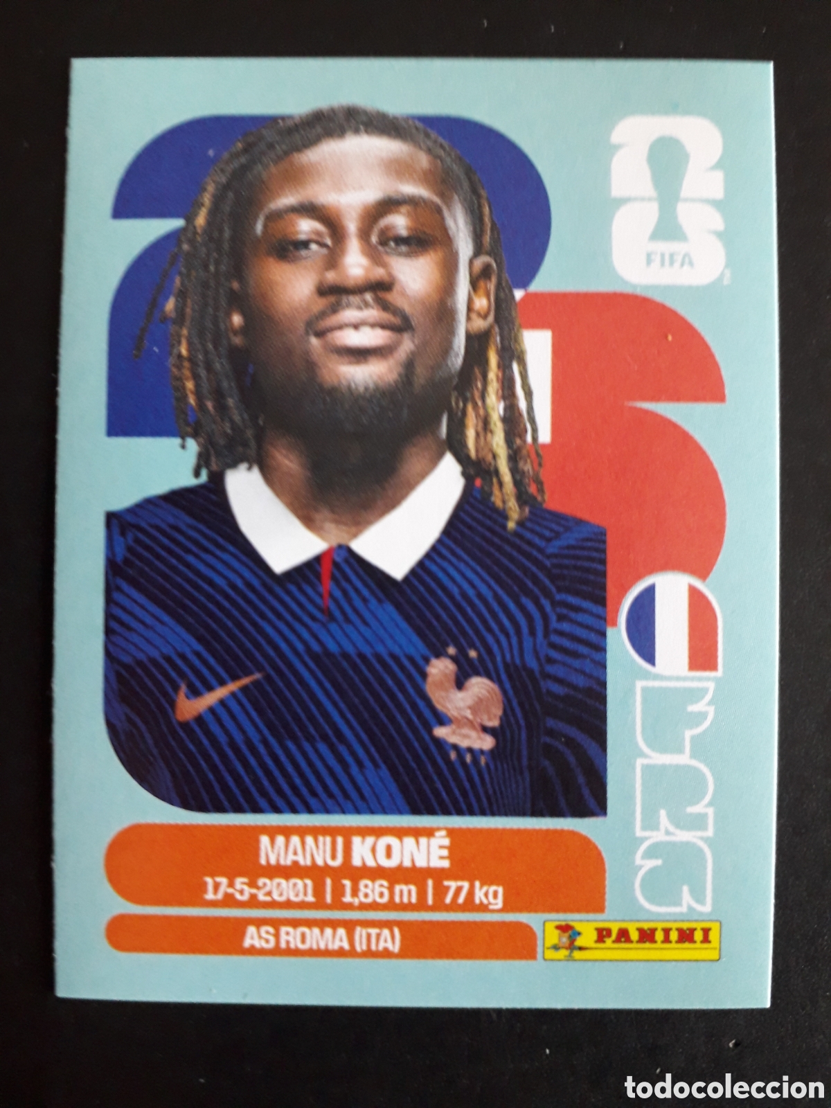 Football Stickers: KON&Eacute; FRANCIA FRA 11 MUNDIAL F&Uacute;TBOL 2026 FIFA WORLD CUP PANINI SIN PEGAR PEDIDO M&Iacute;NIMO 3&euro;