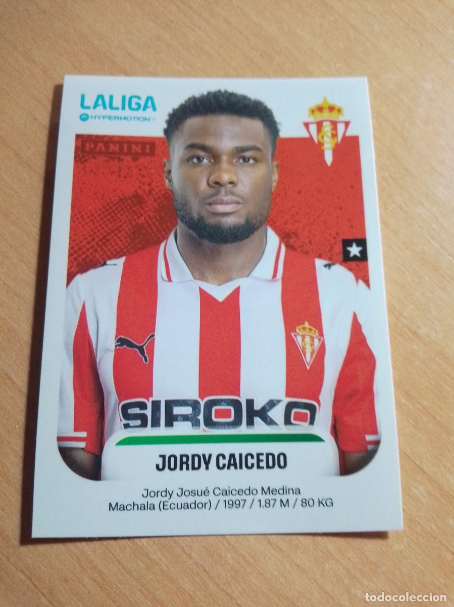 Football Stickers: 379 A JORDI CAICEDO DEL SPORTING DE GIJON 2&ordf; DIVISION HYPERMOTION 25 26 PANINI 2025 2026 NUEVO