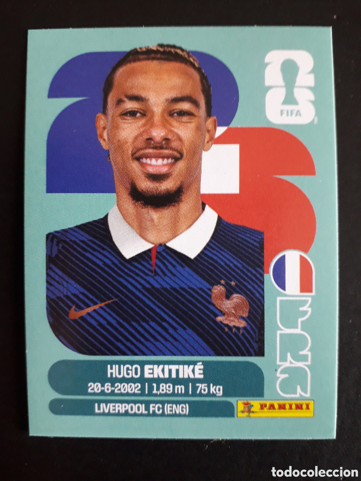 Football Stickers: EKITIK&Eacute; FRANCIA FRA 19 MUNDIAL F&Uacute;TBOL 2026 FIFA WORLD CUP PANINI SIN PEGAR PEDIDO M&Iacute;NIMO 3&euro;