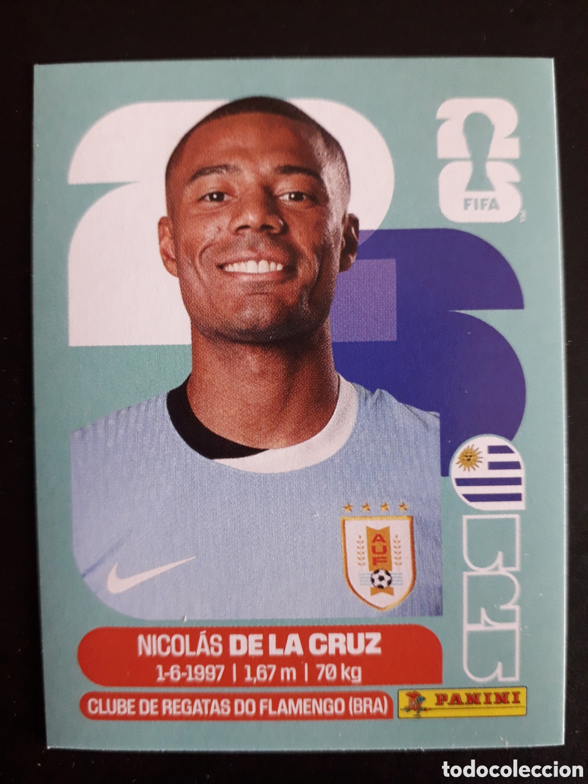 Figurine di Calcio: DE LA CRUZ URUGUAY URU 15 MUNDIAL F&Uacute;TBOL 2026 FIFA WORLD CUP PANINI SIN PEGAR PEDIDO M&Iacute;NIMO 3&euro;
