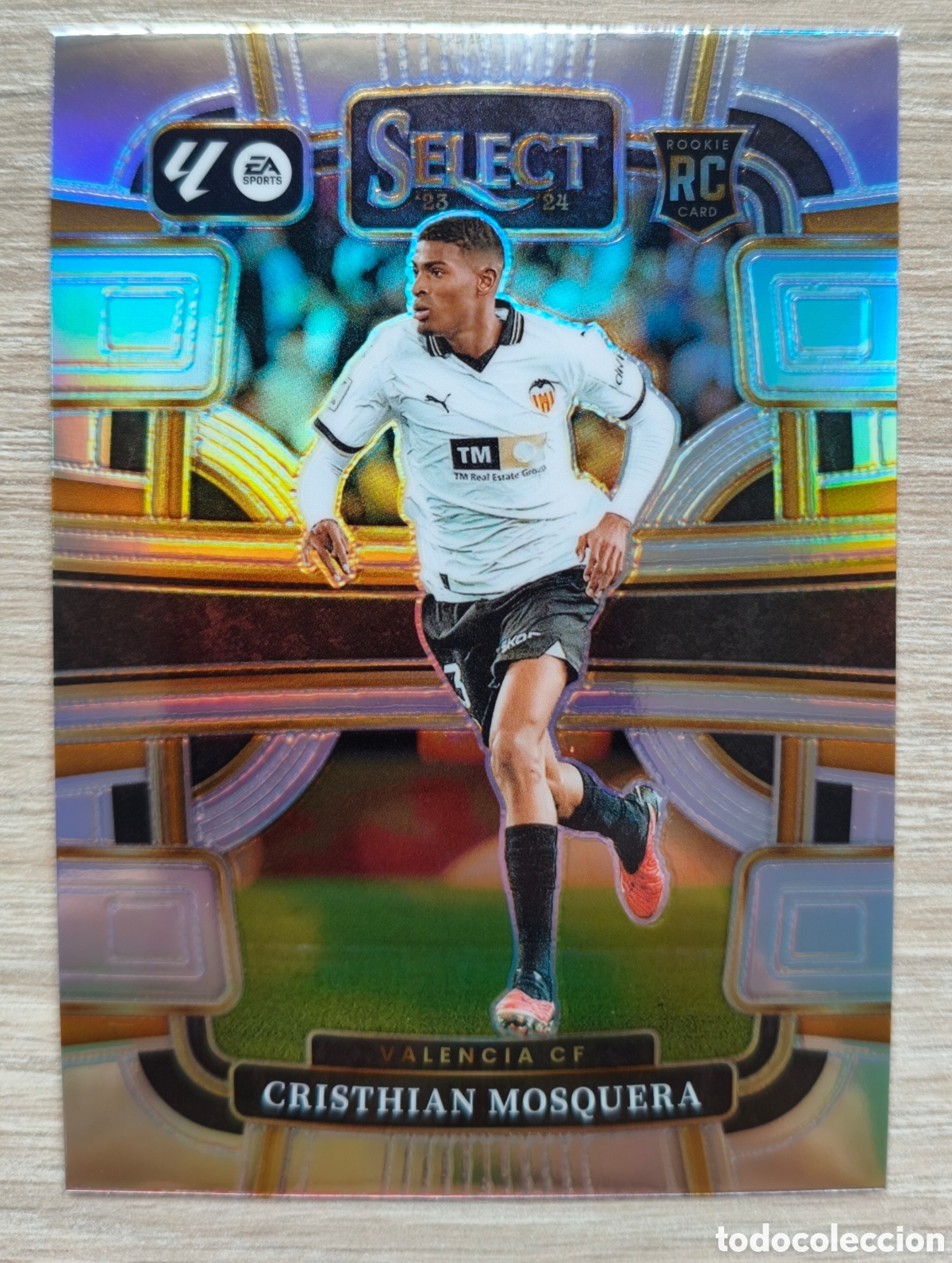 Cromos de F&uacute;tbol: Cristhian Mosquera Silver Prizm | Valencia CF 2023-24 Panini Select La Liga Rookie RC 23 24
