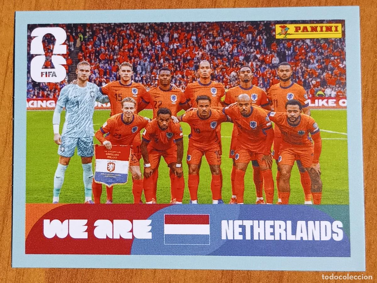 Cromos de F&uacute;tbol: Figurina Panini 2026 Cromo World Cup Usa Mundial 2026 squadra alineaci&oacute;n team Netherlands n NED 13