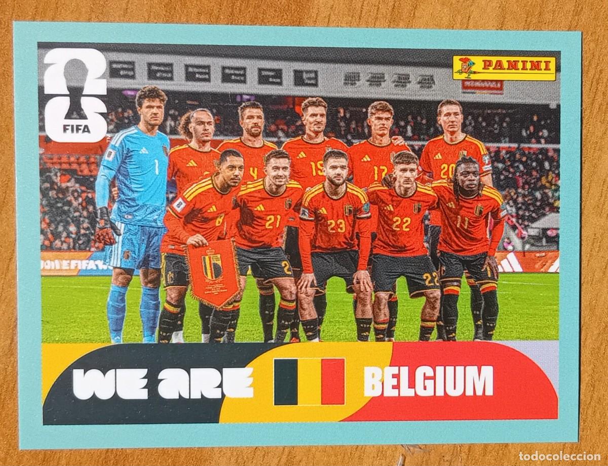 Football Stickers: Figurina Panini 2026 Cromo World Cup Usa Mundial 2026 squadra alineaci&oacute;n team Belgium n BEL 13