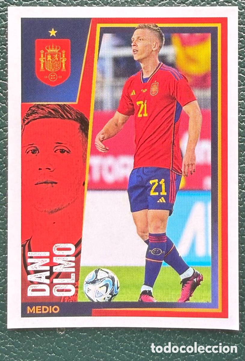 Figurine di Calcio: 28 DANI OLMO COLECCI&Oacute;N OFICIAL DE LA SELECCI&Oacute;N ESPA&Ntilde;OLA 2024 CARREFOUR PANINI VAMOS SELECCI&Oacute;N