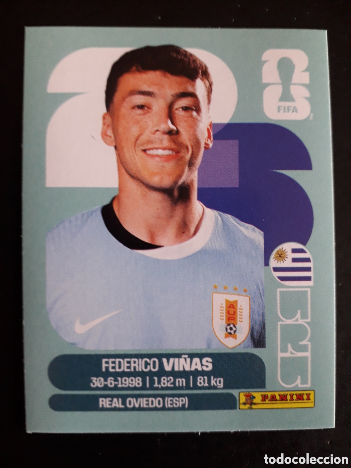 Football Stickers: VI&Ntilde;AS URUGUAY URU 18 MUNDIAL F&Uacute;TBOL 2026 FIFA WORLD CUP PANINI SIN PEGAR PEDIDO M&Iacute;NIMO 3&euro;