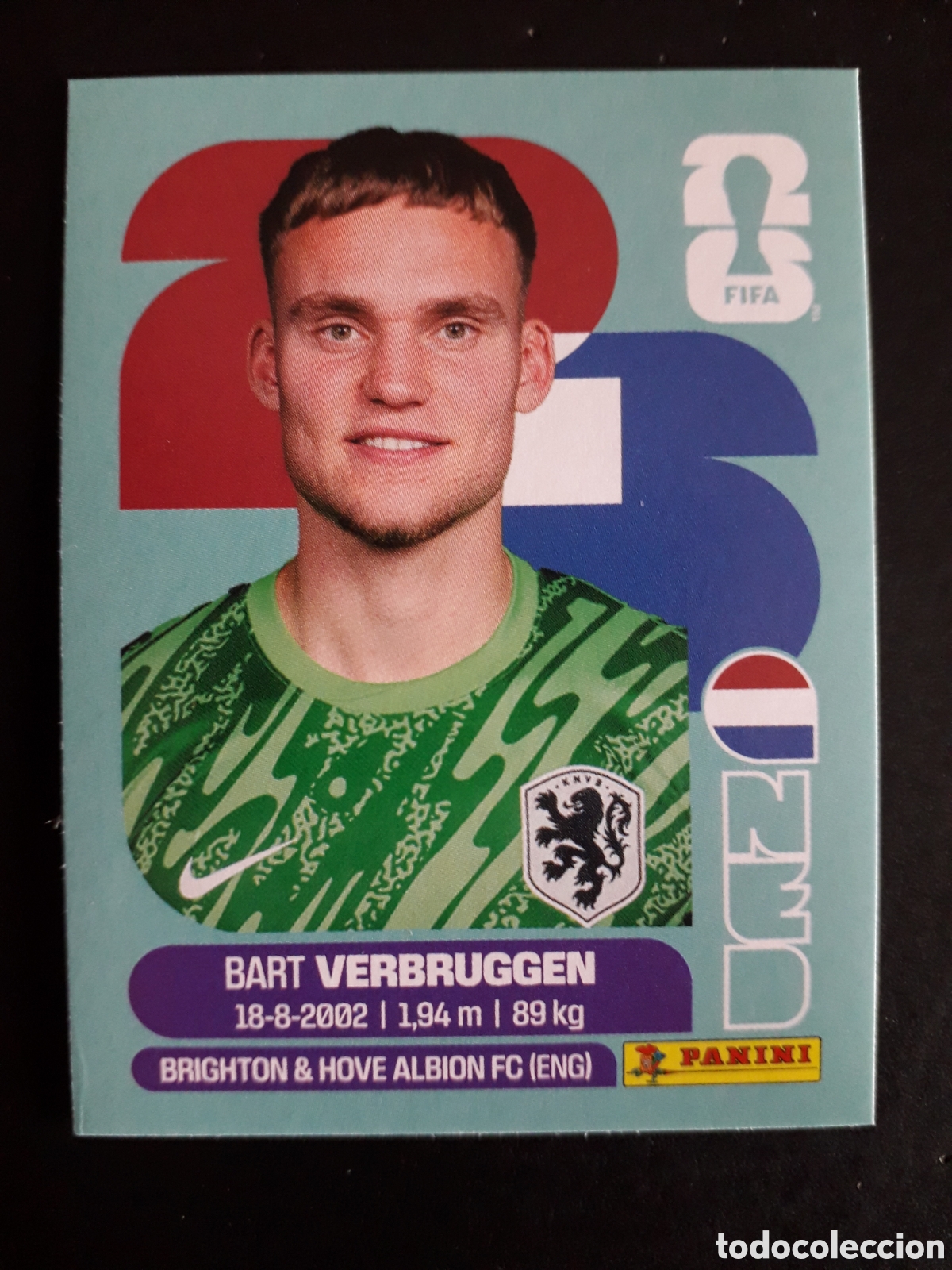Football Stickers: VERBRUGGEN HOLANDA/PA&Iacute;SES BAJOS NED 2 MUNDIAL F&Uacute;TBOL 2026 FIFA WORLD CUP PANINI PEDIDO M&Iacute;NIMO 3&euro;