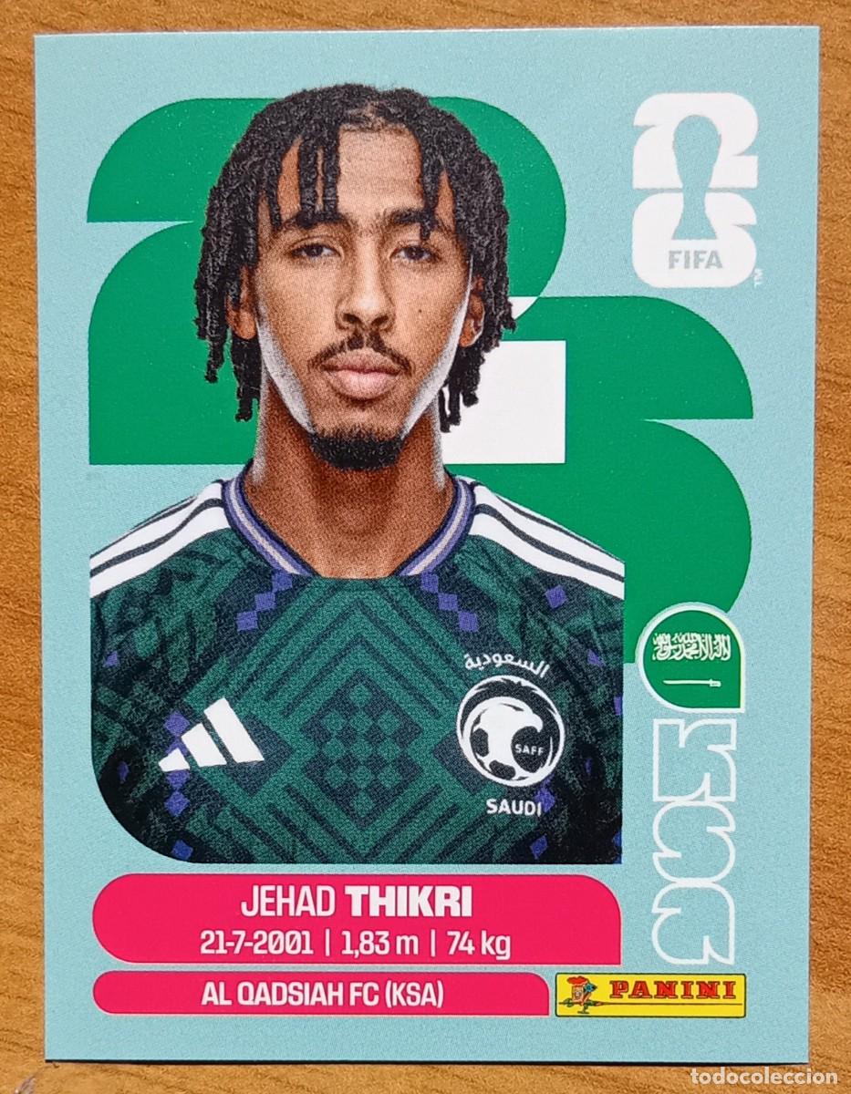 Cromos de F&uacute;tbol: Figurina Panini 2026 Cromo World Cup Usa Mundial 2026 Jehad Thikri Saudi Arabia n KSA 6