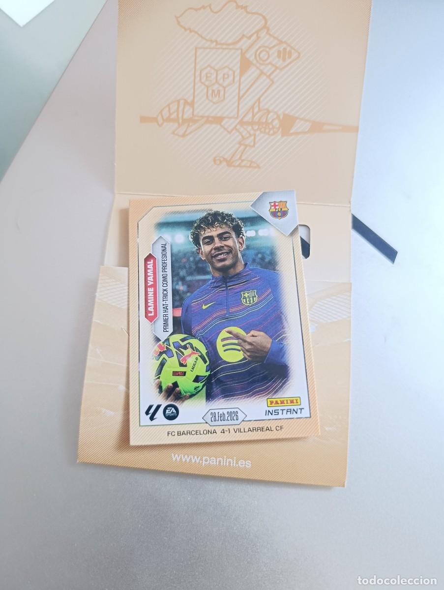 Cromos de F&uacute;tbol: Lamine Yamal Panini instant Hat Trick al Villarreal