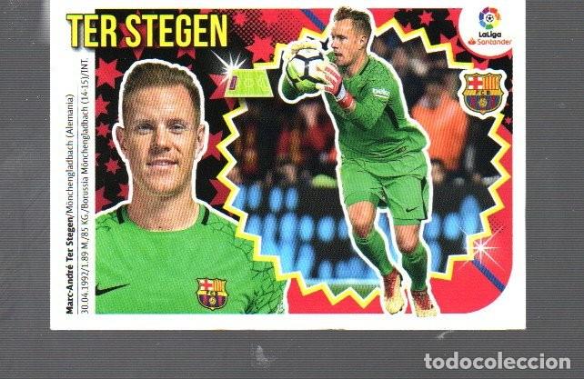 Cromos de F&uacute;tbol: CROMO DE FUTBOL LA LIGA 2018/19 EDITOR ESTE Y PANINI FC. BARCELONA N&ordm; 1 TER STEGEN