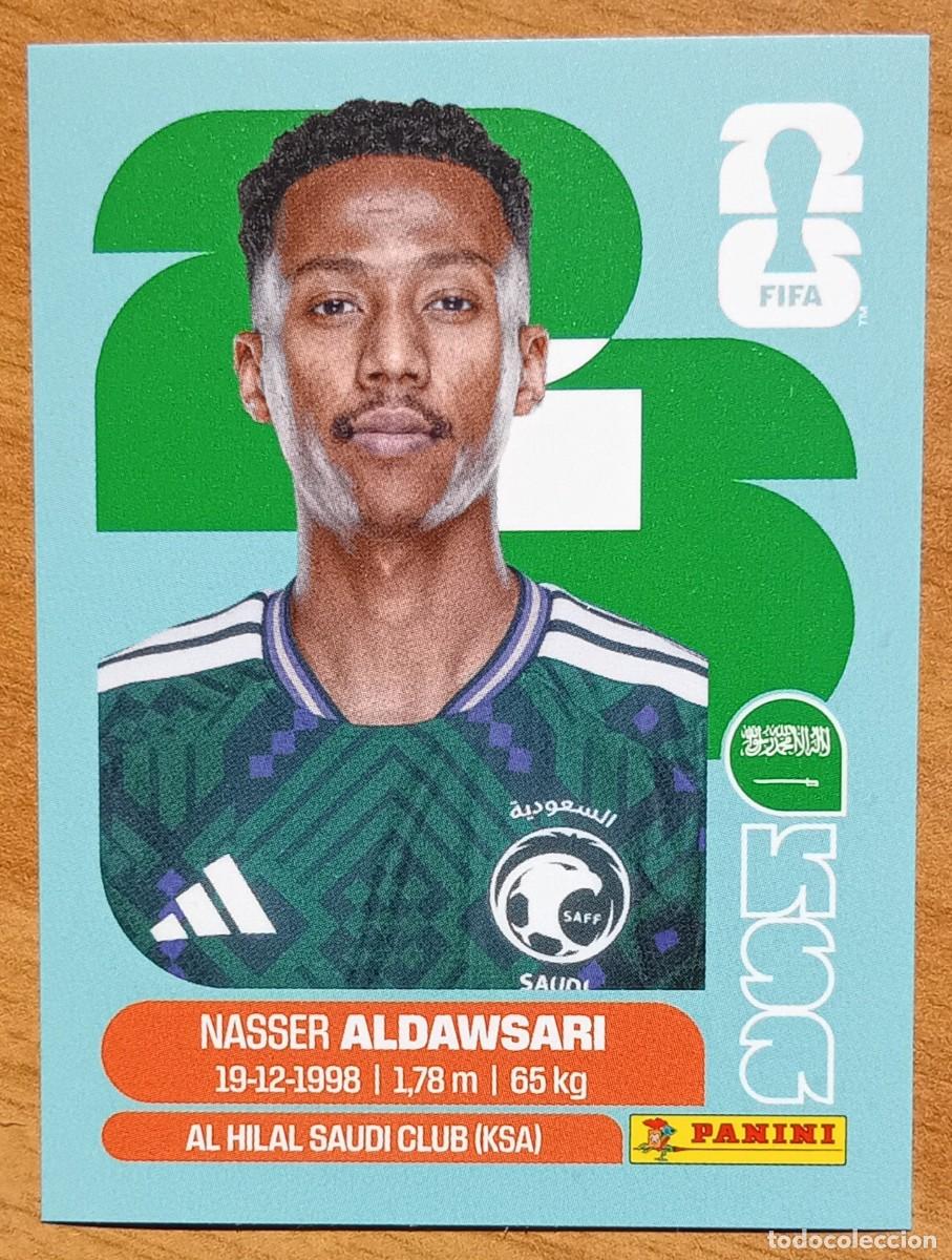 Cromos de F&uacute;tbol: Figurina Panini 2026 Cromo World Cup Usa Mundial 2026 Nasser Aldawsari Saudi Arabia n KSA 12