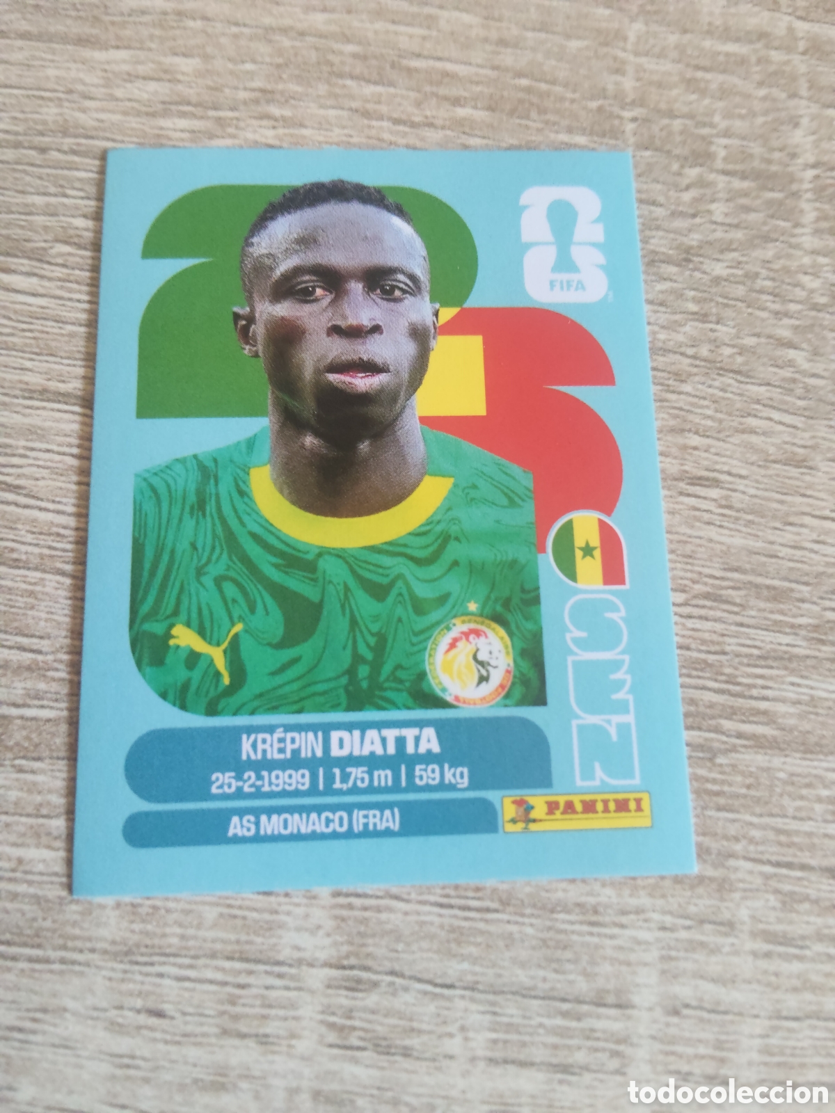 Cromos de F&uacute;tbol: Panini mundial 2026 SEN 20 Krepin Diatta Senegal