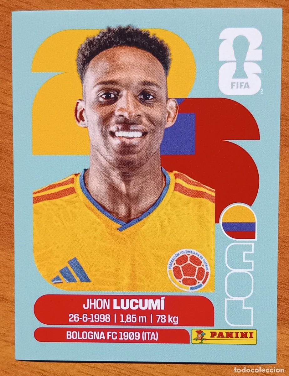 Cromos de F&uacute;tbol: Figurina Panini 2026 Cromo World Cup Usa Mundial 2026 Jhon Lucum&iacute; Colombia n COL 8