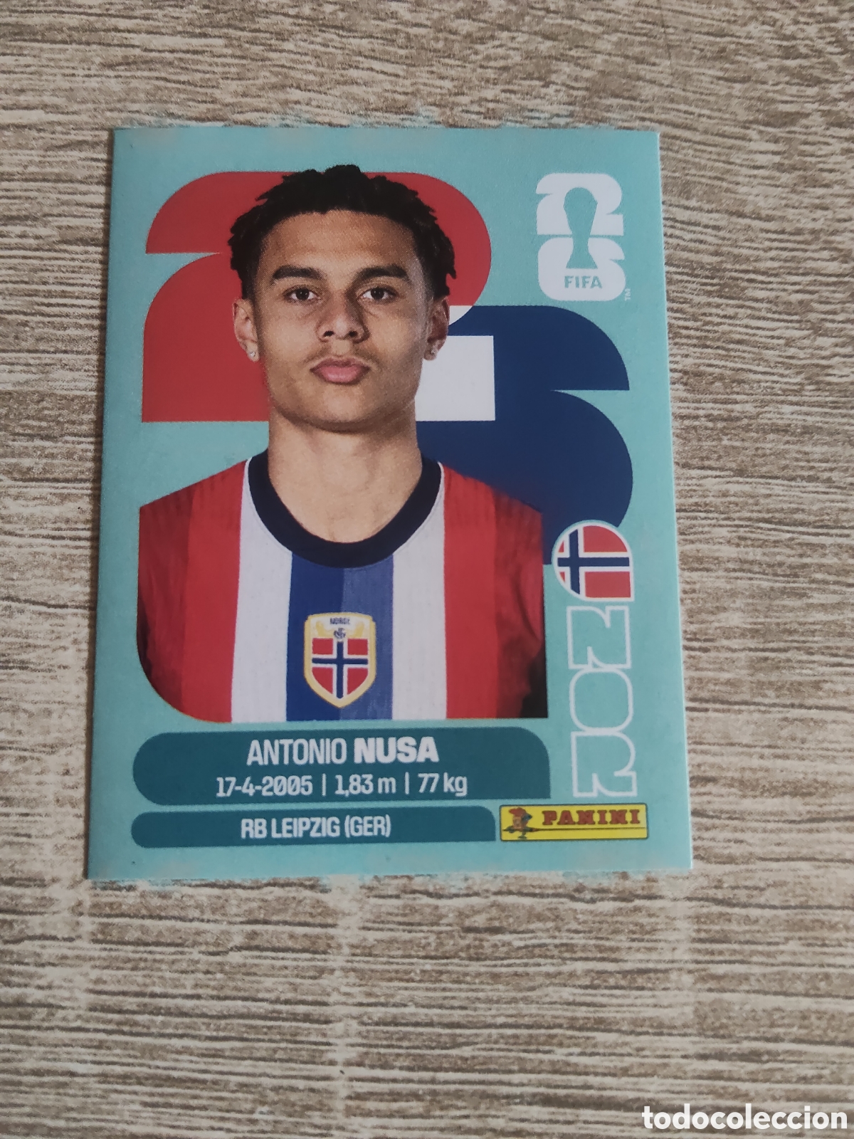 Cromos de F&uacute;tbol: Panini mundial 2026 NOR 19 Antonio Nusa Noruega
