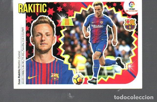 Cromos de F&uacute;tbol: CROMO DE FUTBOL LA LIGA 2018/19 EDITOR ESTE Y PANINI FC. BARCELONA N&ordm; 9 RAKITIC