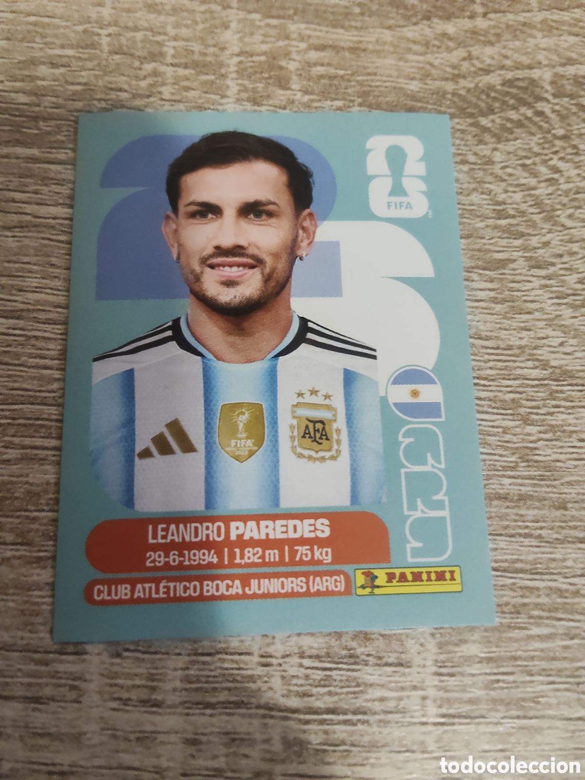 Cromos de F&uacute;tbol: Panini mundial 2026 ARG 12 Leandro Paredes Argentina