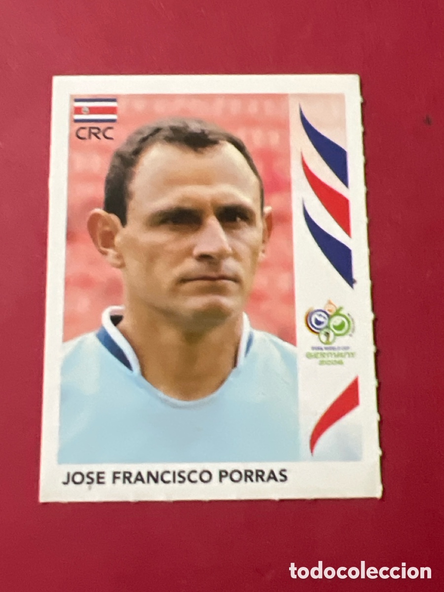 Cromos de F&uacute;tbol: 38 JOSE FRANCISCO PORRAS COSTA RICA CROMOS FIFA WORLD CUP GERMANY 2006 MUNDIAL ALEMANIA PANINI
