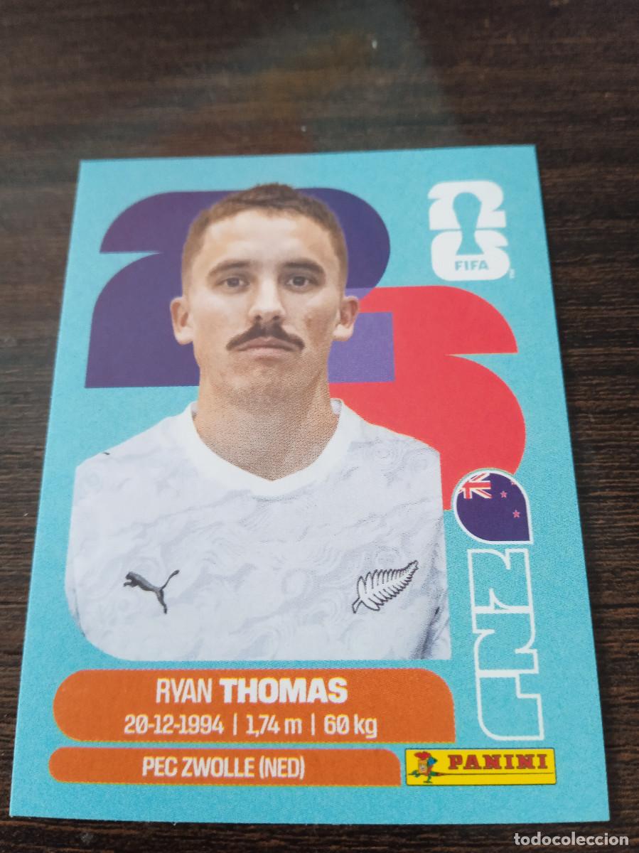 Cromos de F&uacute;tbol: Cromo Mundial Futbol 2026 Panini canada usa Mexico Nueva Zelanda Ryan Thomas NZL 12