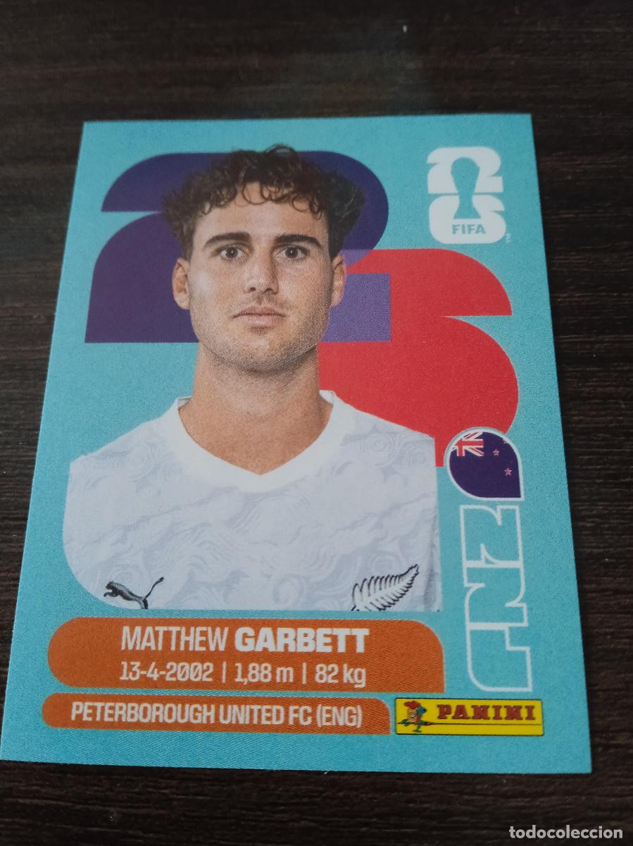 Cromos de F&uacute;tbol: Cromo Mundial Futbol 2026 Panini canada usa Mexico Nueva Zelanda Matthew Garbett NZL 14