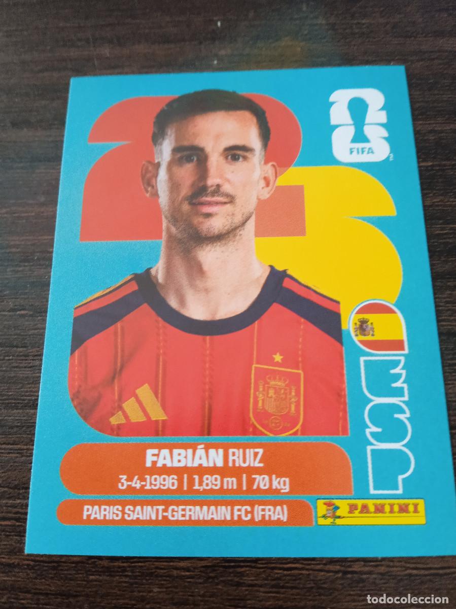 Cromos de F&uacute;tbol: Cromo Mundial Futbol 2026 Panini canada usa Mexico Espa&ntilde;a fabian Ruiz ESP 12