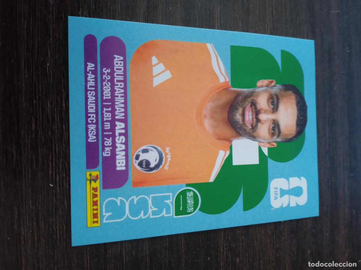 Cromos de F&uacute;tbol: Cromo Mundial Futbol 2026 Panini canada usa Mexico Arabia Saudi Abdulrahman Alsanbi KSA 3