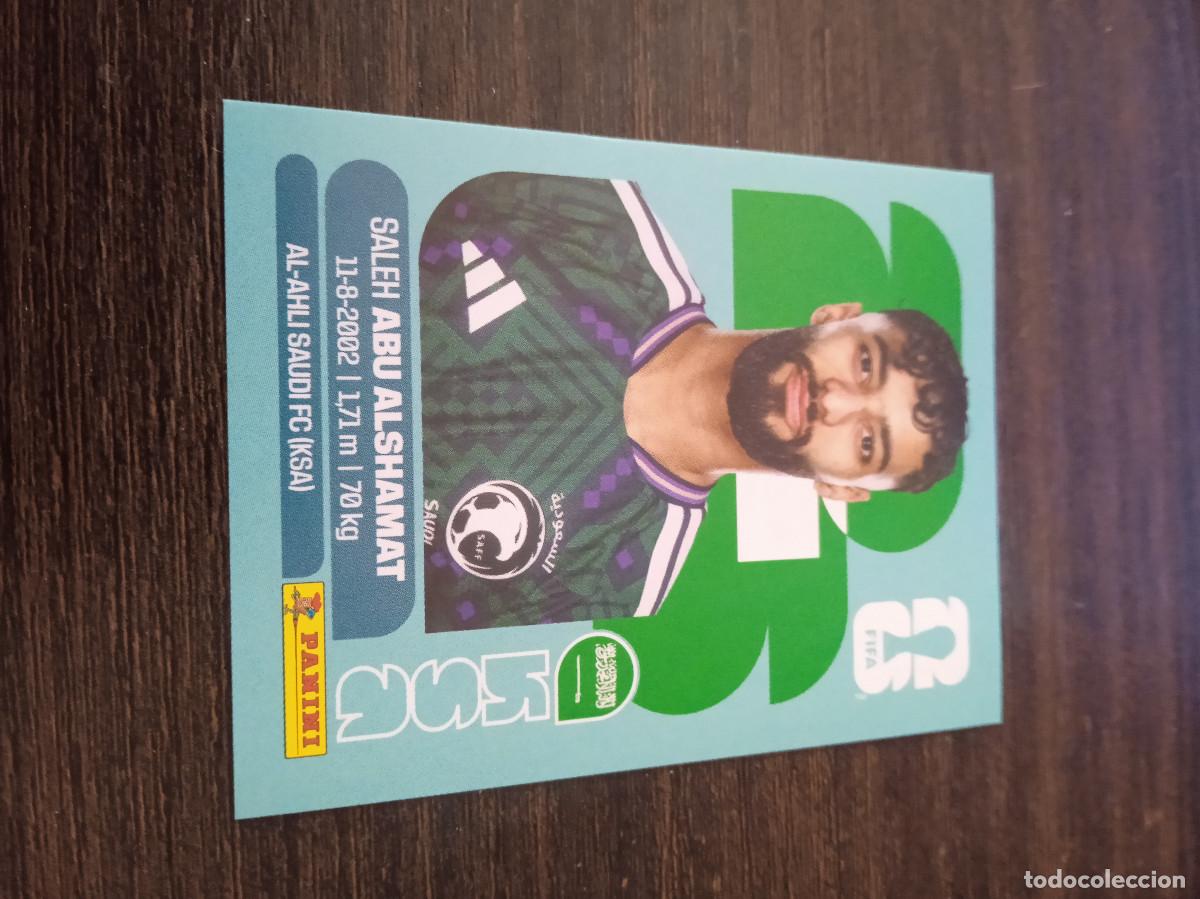 Cromos de F&uacute;tbol: Cromo Mundial Futbol 2026 Panini canada usa Mexico Arabia Saudi Saleh Abu Alshamat KSA 14