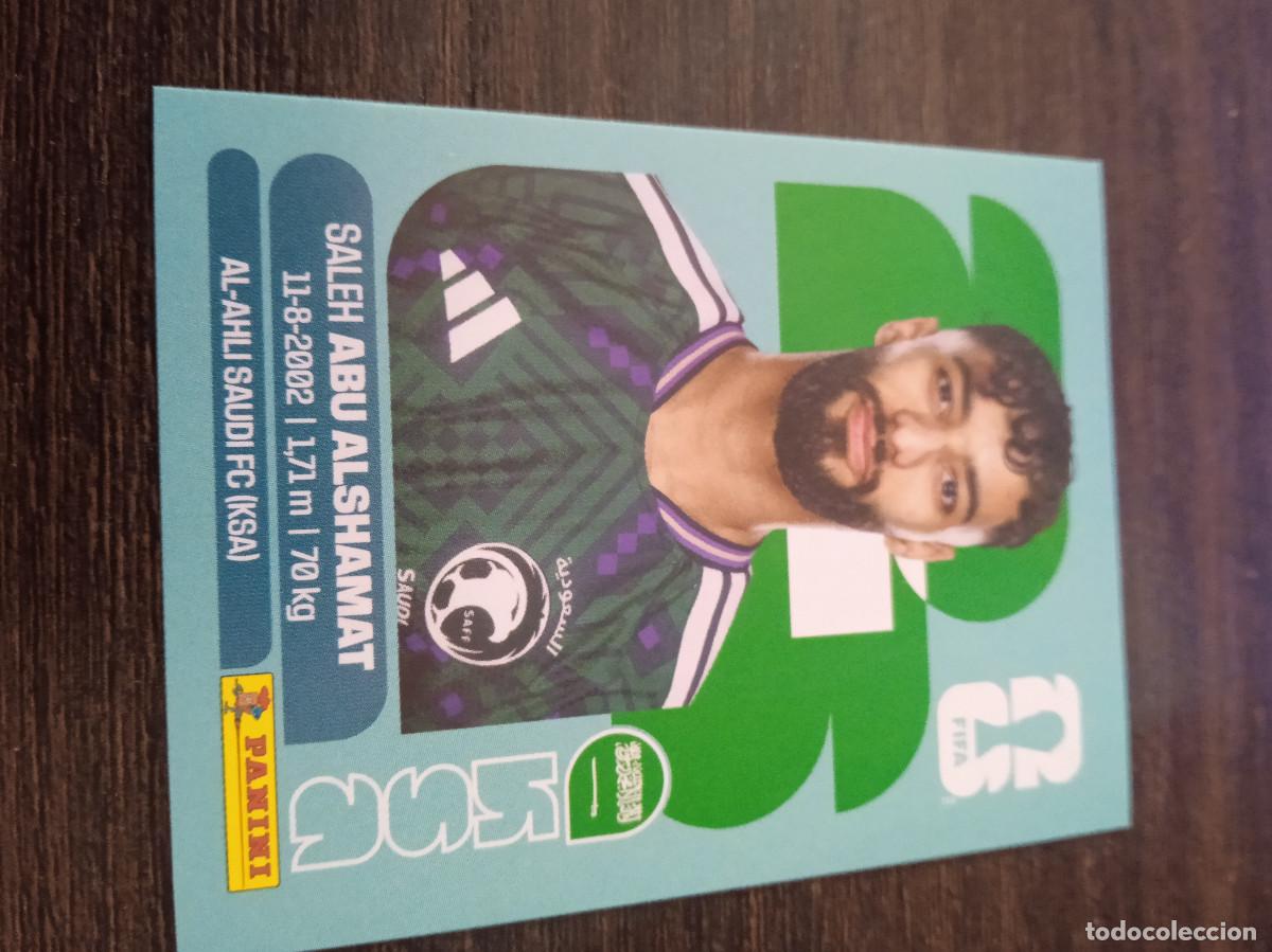Cromos de F&uacute;tbol: Cromo Mundial Futbol 2026 Panini canada usa Mexico Arabia Saudi Saleh Abu Alshamat KSA 14