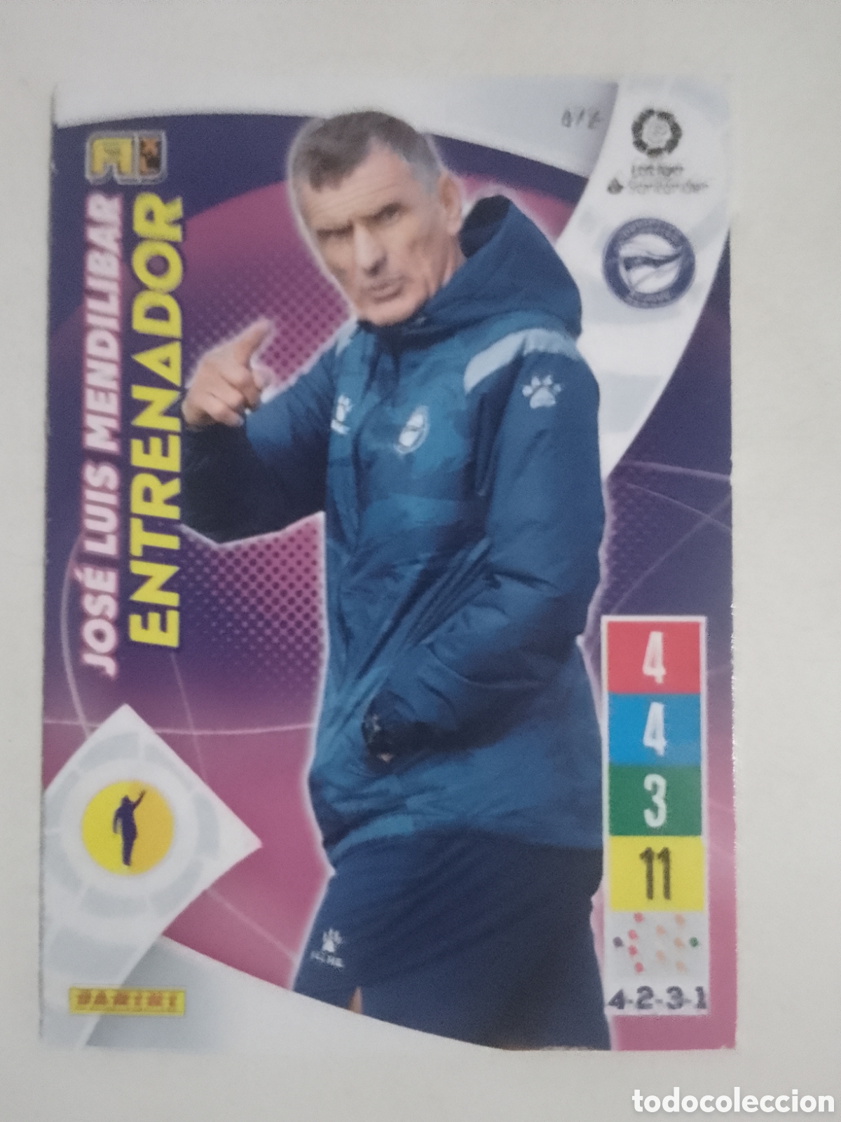 Cromos de F&uacute;tbol: Adrenalyn XL 2021-22 n&deg; 472 Jos&eacute; Luis Mendilibar &bull; Alav&eacute;s.