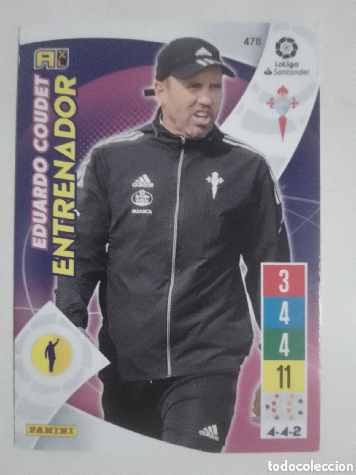 Cromos de F&uacute;tbol: Adrenalyn XL 2021-22 n&deg; 478 Eduardo Coudet &bull; Celta.