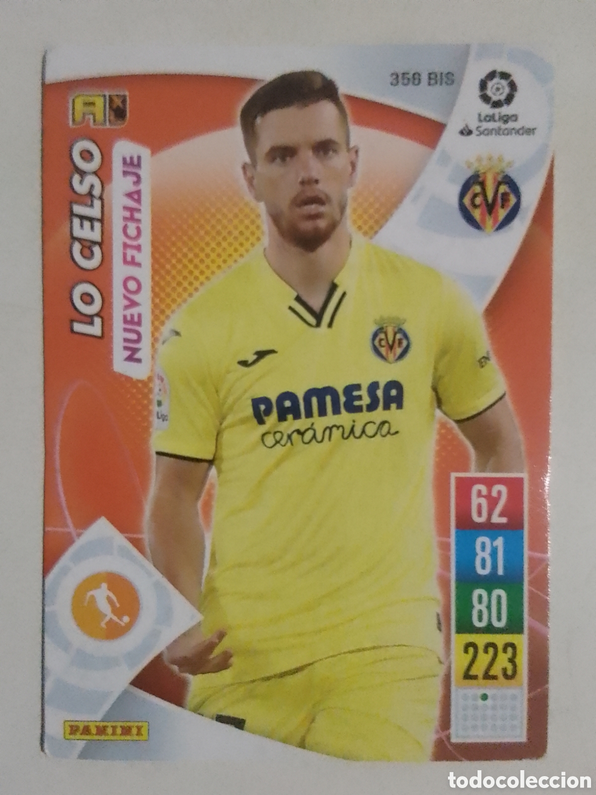 Cromos de F&uacute;tbol: Adrenalyn XL 2021-22 n&deg; 356 BIS Lo Celso &bull; Villarreal. NUEVO FICHAJE.