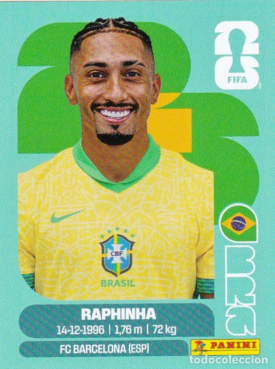 Cromos de F&uacute;tbol: FIFA WORLD CUP 2026 * RAPHINHA N&ordm; 19 * DE BRASIL - NUEVO DE SOBRE (A-18)