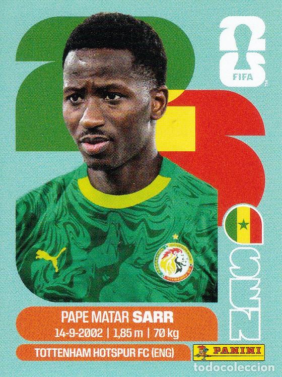 Cromos de F&uacute;tbol: FIFA WORLD CUP 2026 * PAPE MATAR SARR N&ordm; 10 * DE SENEGAL - NUEVO DE SOBRE (A-18)