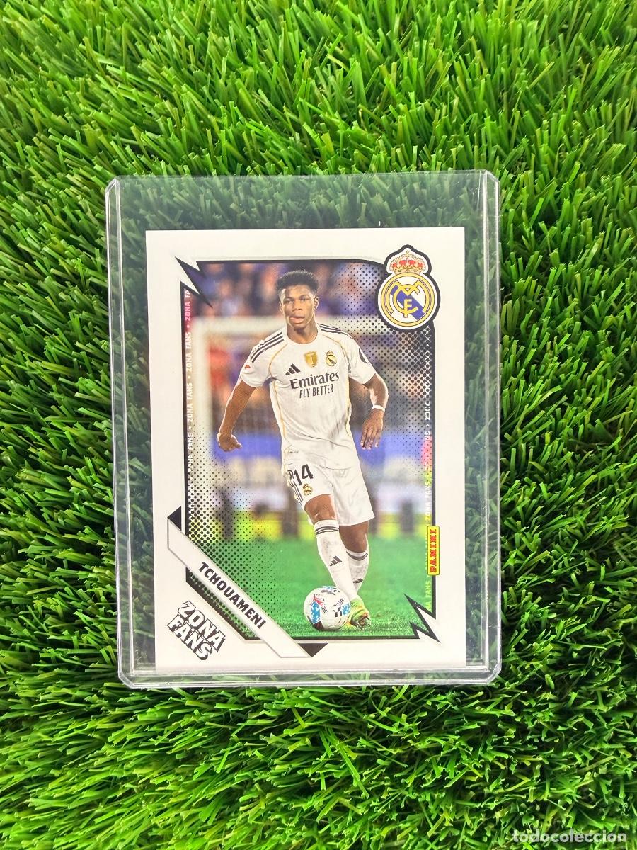Cromos de F&uacute;tbol: N&ordm; 36 Tchouam&eacute;ni Zona Fans Real Madrid CF Panini Club Real Madrid CF 25 26