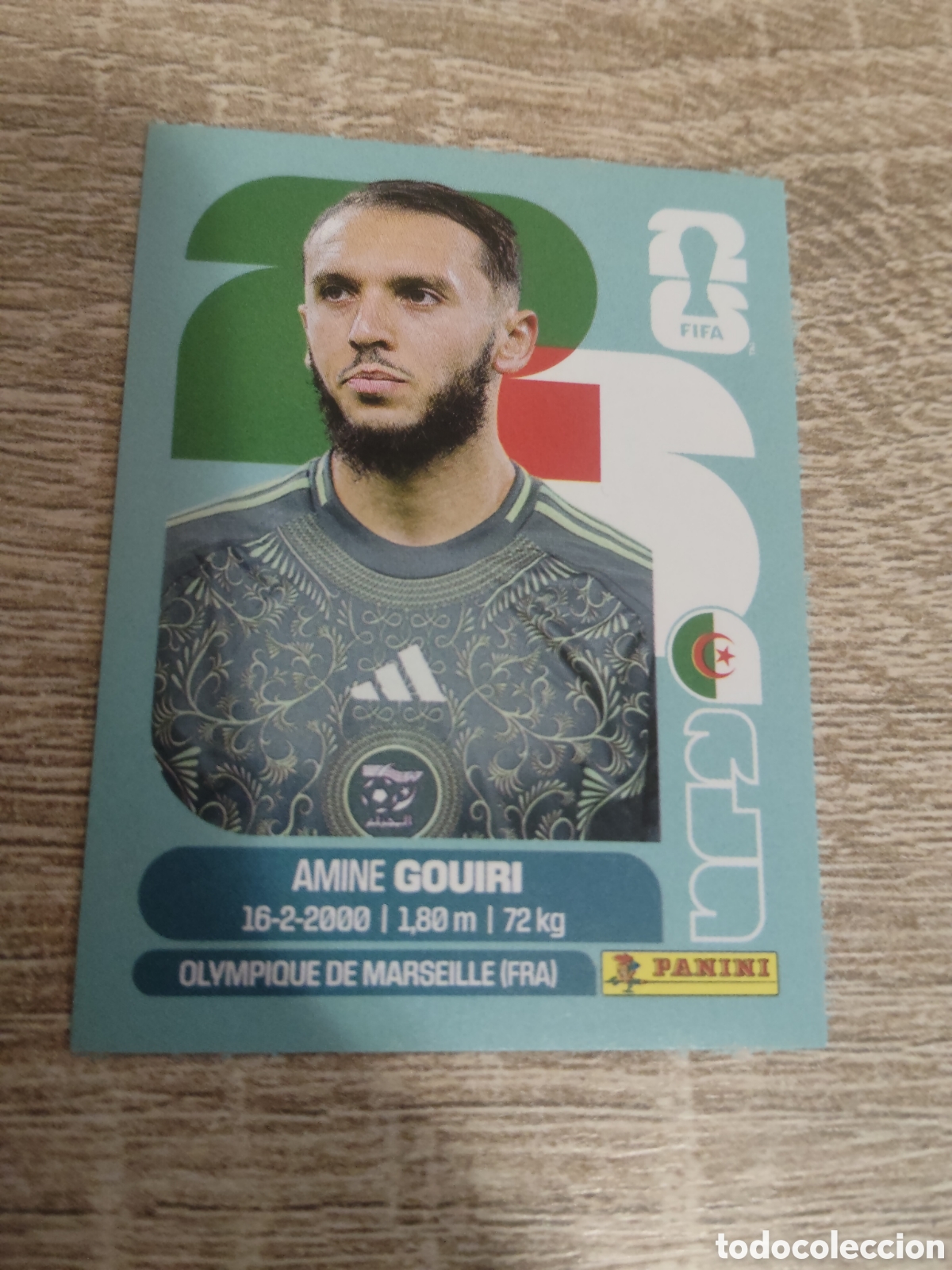 Cromos de F&uacute;tbol: Panini mundial 2026 ALG 18 Amine Gouiri Argelia
