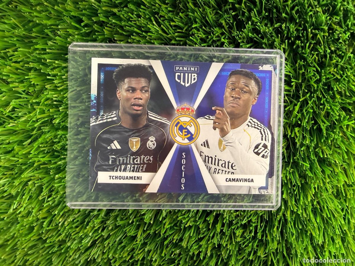 Cromos de F&uacute;tbol: N&ordm; 46 Tchouam&eacute;ni - Camavinga Socios Real Madrid CF Panini Club Real Madrid CF 25 26