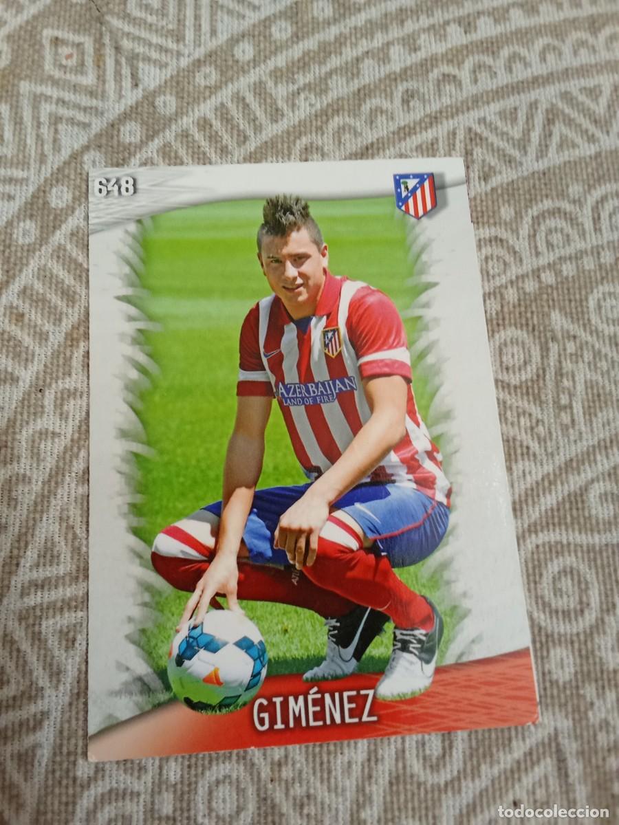 Cromos de F&uacute;tbol: 648 Gim&eacute;nez atl&eacute;tico de Madrid &uacute;ltima hora quiz game collection 2014