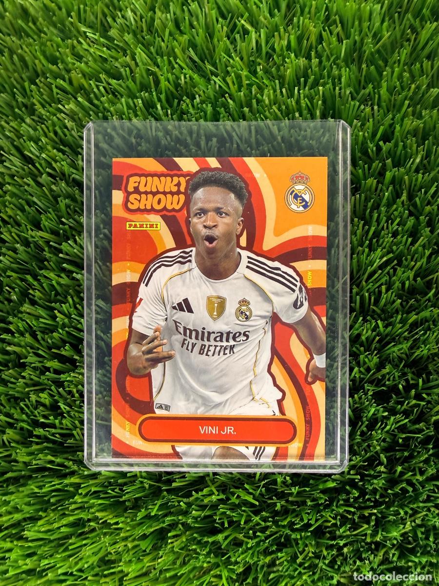 Cromos de F&uacute;tbol: N&ordm; 54 Vin&iacute;cius Jr Funky Show Real Madrid CF Panini Club Real Madrid CF 25 26