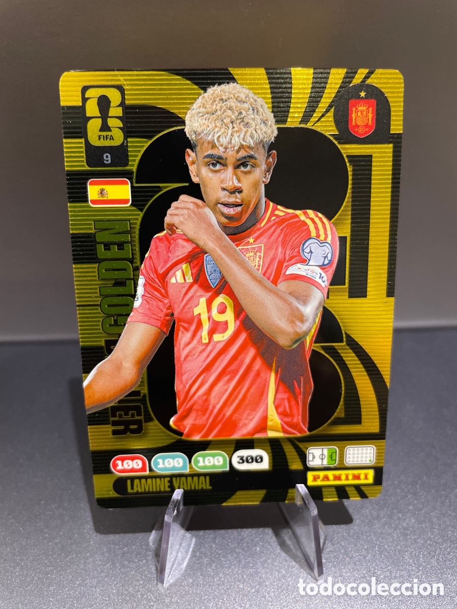 Cromos de F&uacute;tbol: Lamine Yamal 9 Golden Baller Panini FIFA World Cup 2026 Espa&ntilde;a
