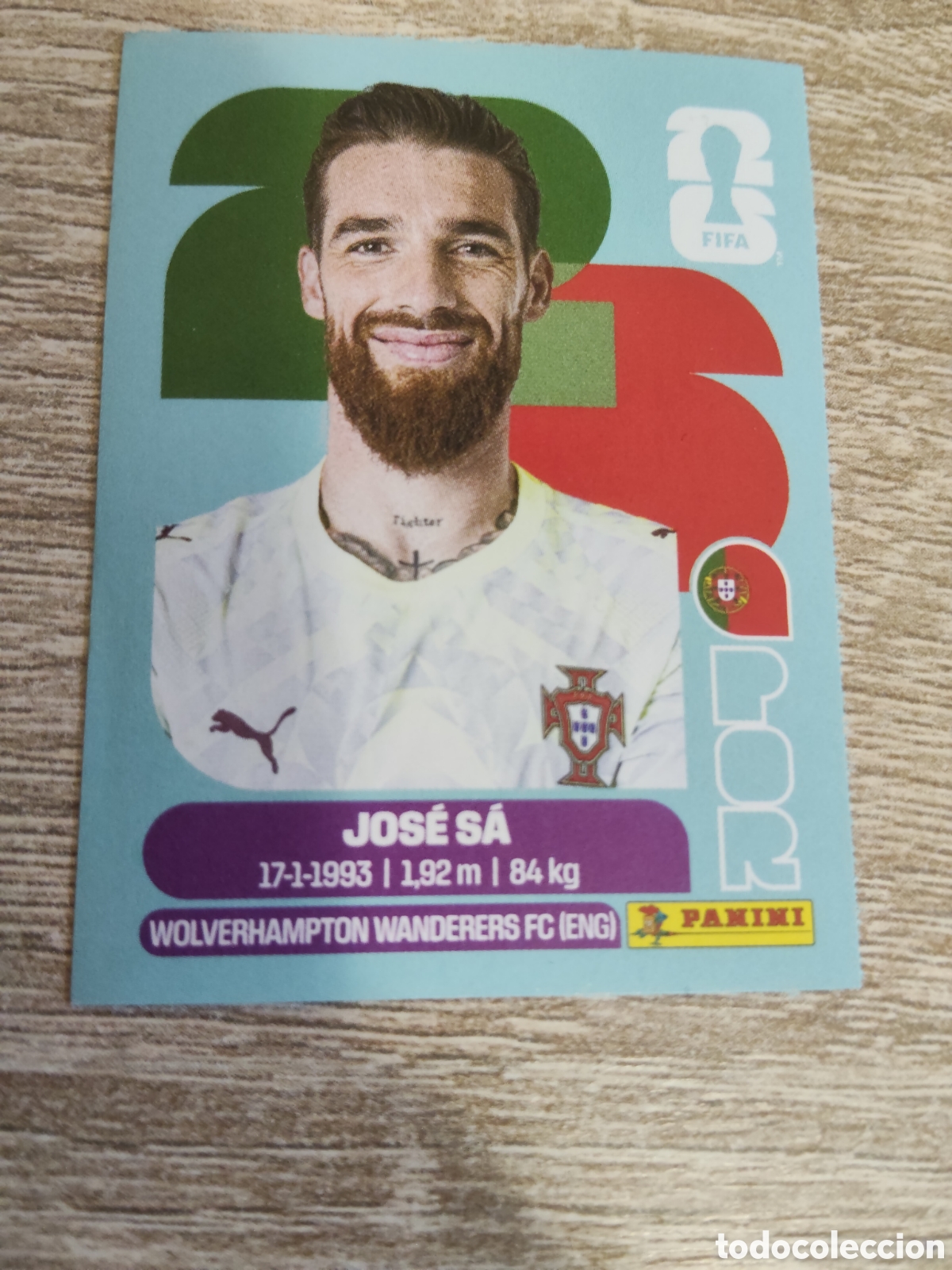 Cromos de F&uacute;tbol: Panini mundial 2026 POR 3 Jos&eacute; Sa Portugal