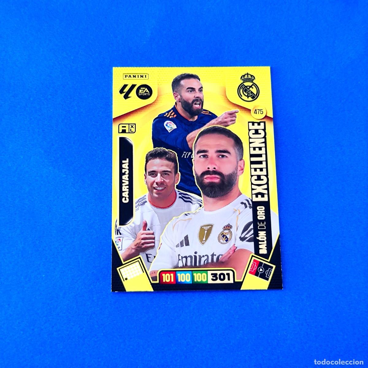 Cromos de F&uacute;tbol: Adrenalyn 2025 2026 / 25 26 Bal&oacute;n de Oro Excellence Carvajal 475 Real Madrid