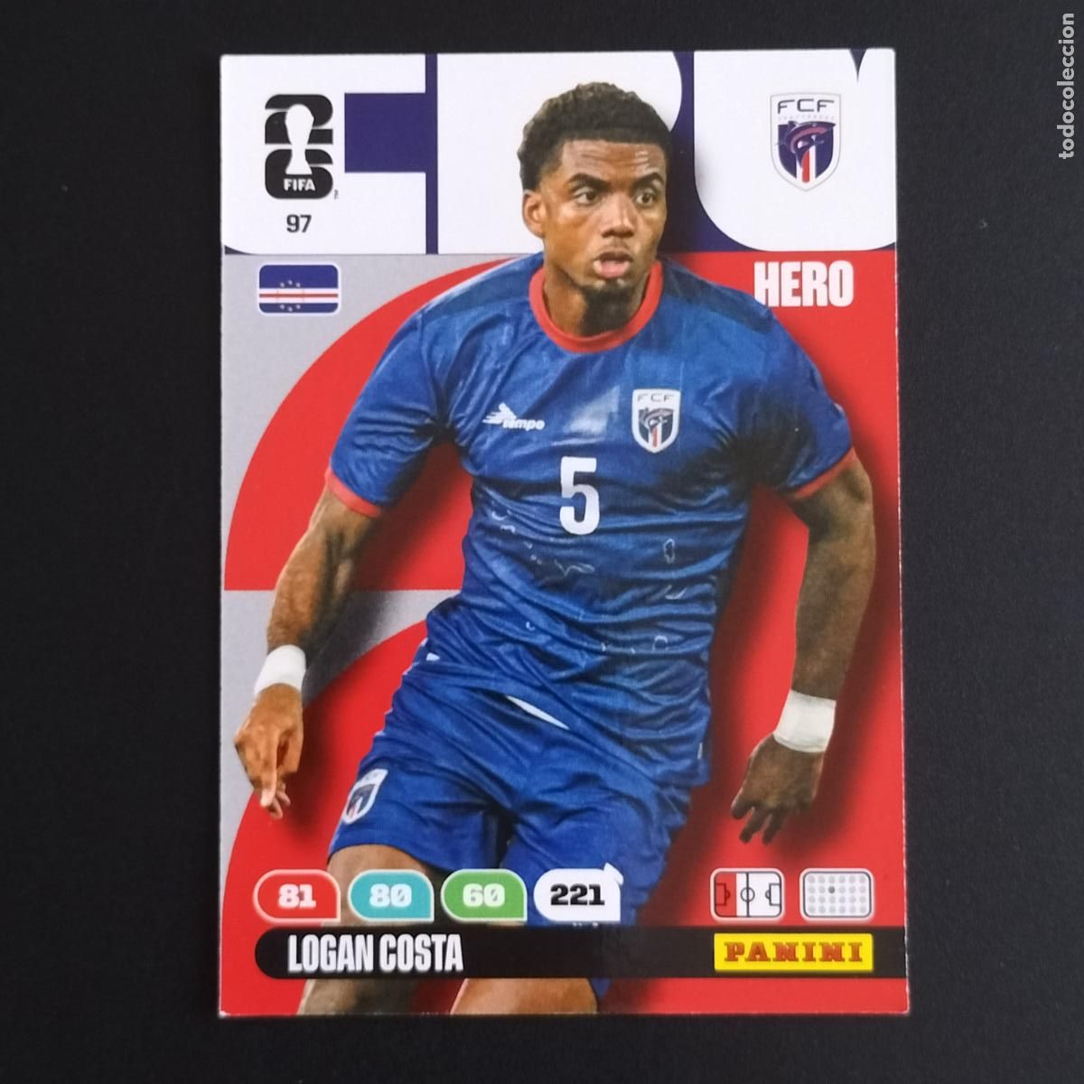 Cromos de F&uacute;tbol: 97 LOGAN COSTA CABO VERDE CROMOS ADRENALYN XL MUNDIAL 26 2026 FIFA WORLD CUP PANINI