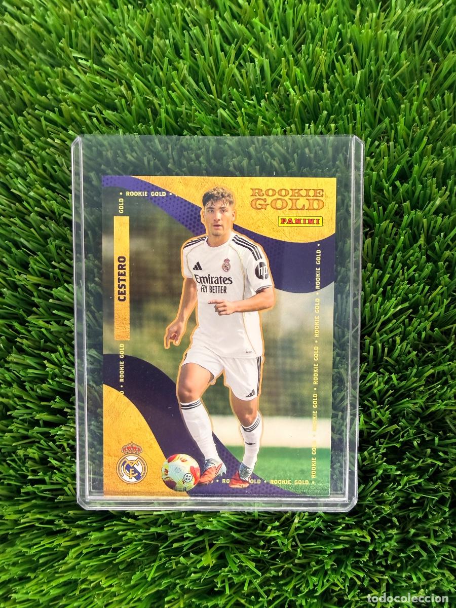 Cromos de F&uacute;tbol: N&ordm; 58 Cestero Rookie Gold Real Madrid CF Panini Club Real Madrid CF 25 26