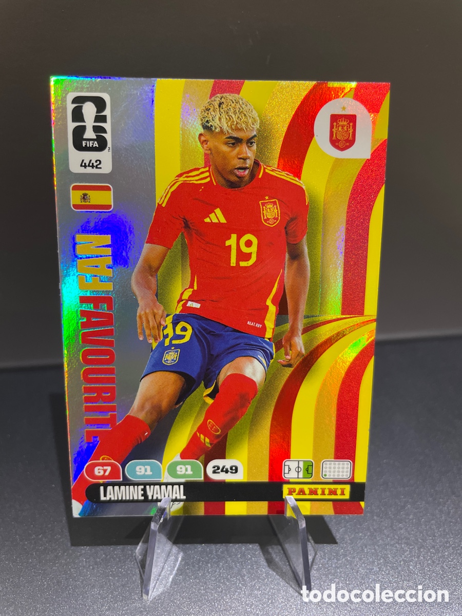 Cromos de F&uacute;tbol: Lamine Yamal 442 Fan Favourite Panini FIFA World Cup 2026 Espa&ntilde;a